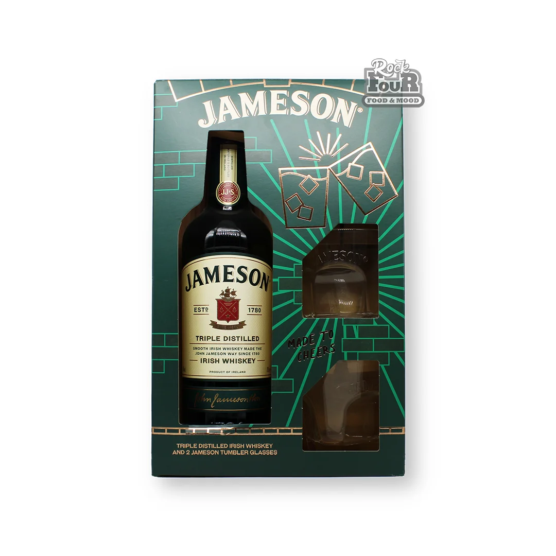 Վիսկիի հավաքածու «Jameson» 2 բաժակով, 700մլ